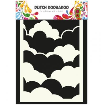 Dutch DooBaDoo Stencil - Clouds